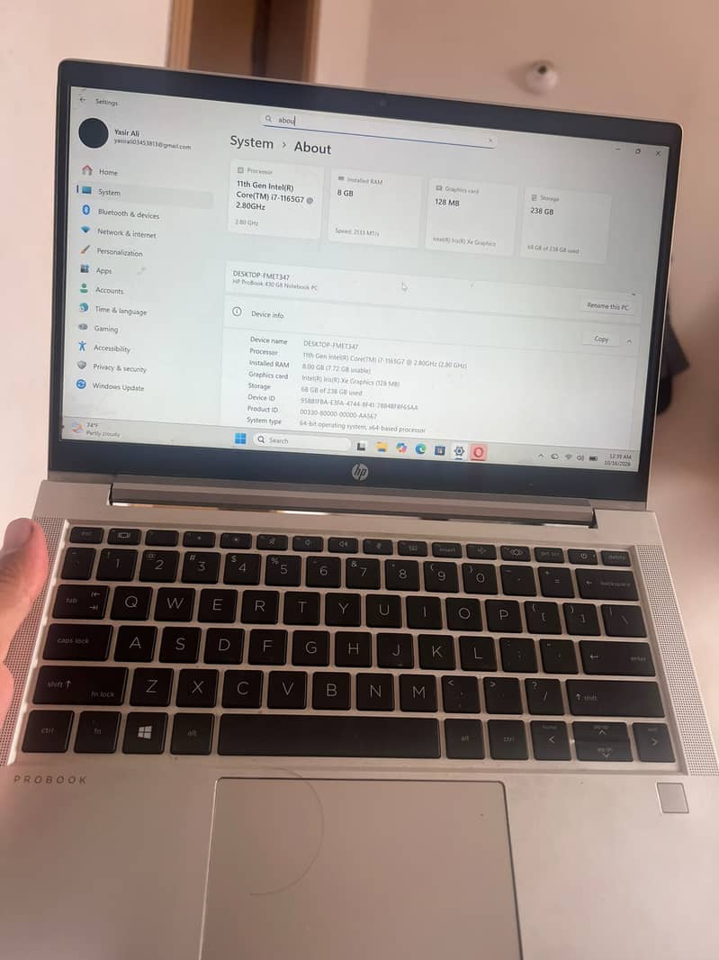 Core I7th 11 gen 11