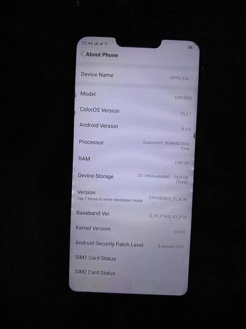 OPPO A3s 4