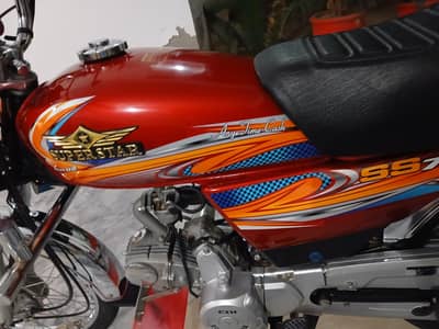 home used self start super star in lush condition