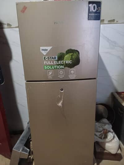 Haier E-Star Fridge 10 CFT - 1 Month Used - 10+3 Warranty - Like New