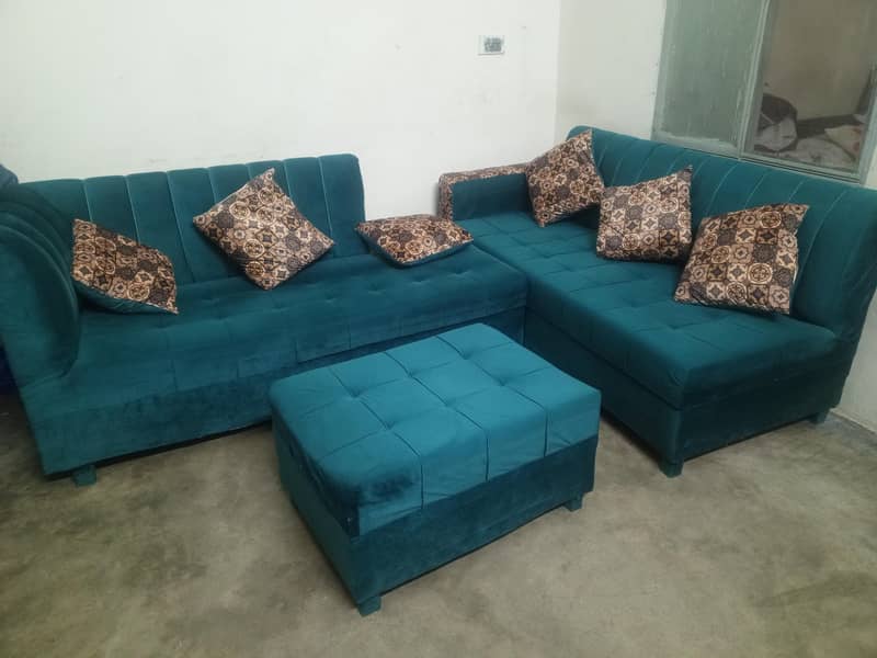 7 Seater L Shape Sofa 0