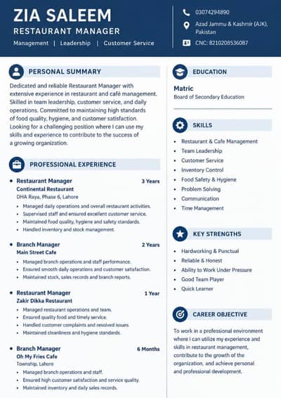 restaurant manager