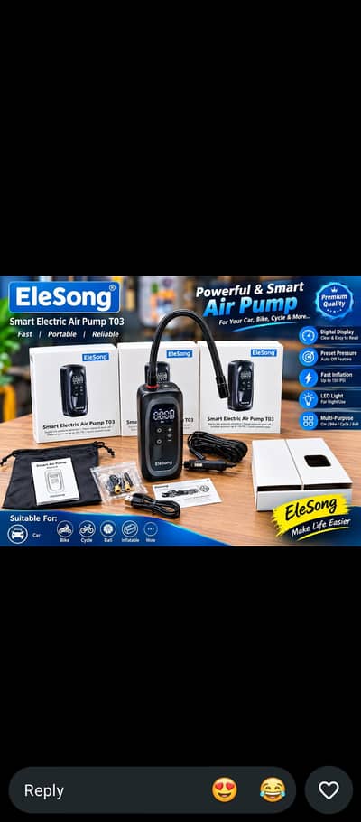 EleSong T03 Portable Air Pump