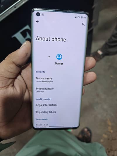 Motorola Edge Plus 12/256 PTA Approved All ok