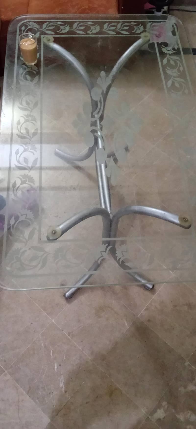 Glass Dining Table Without Chairs 1