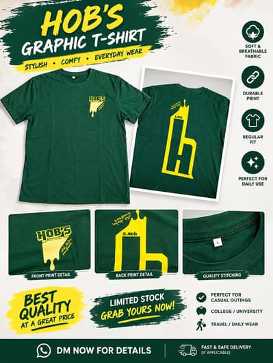 HOB'S Graphic T-shirt