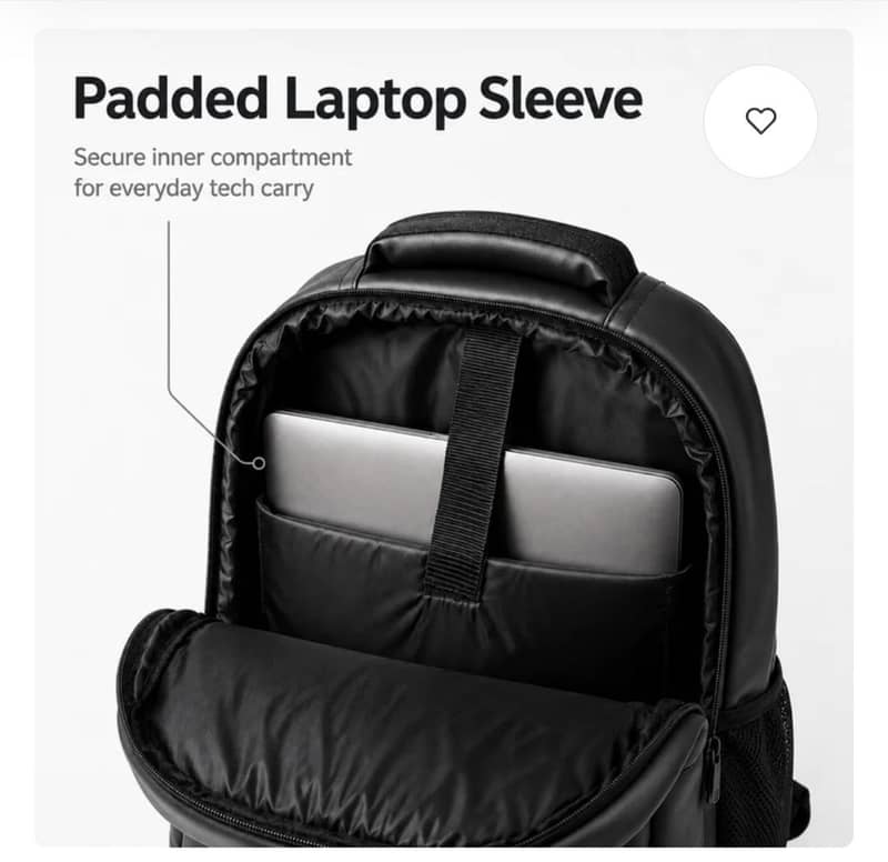 Multi-Compartment Laptop Backpack (Black) 5