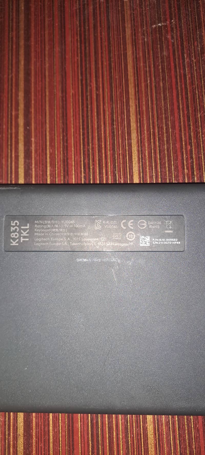 Logitech K835TKL 0