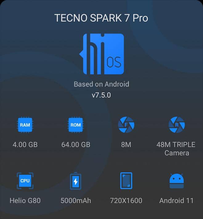 Tecno Spark 7 Pro 1