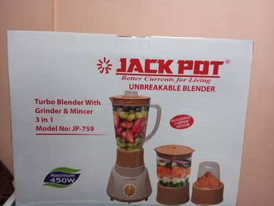 Jackpot 3 in 1 Blender Juicer