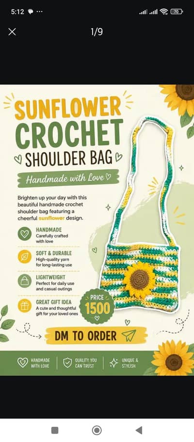 handmade crochet bag