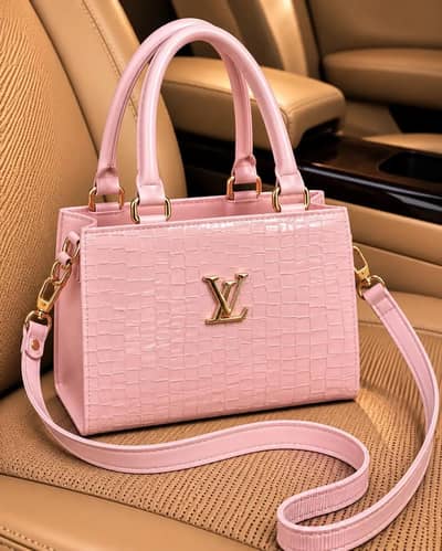women's leather printed Hand bag