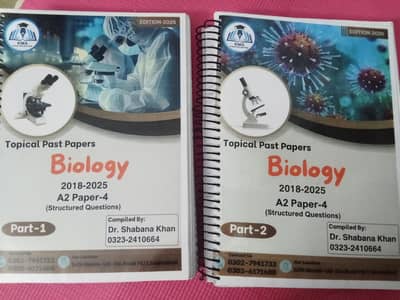 BIOLOGY A 2 PAST PAPERS COMPLETE , with marking scheme (2018-2025)