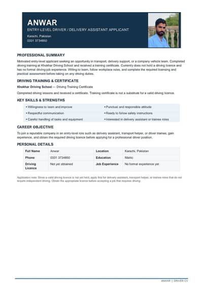 house driver - family driver