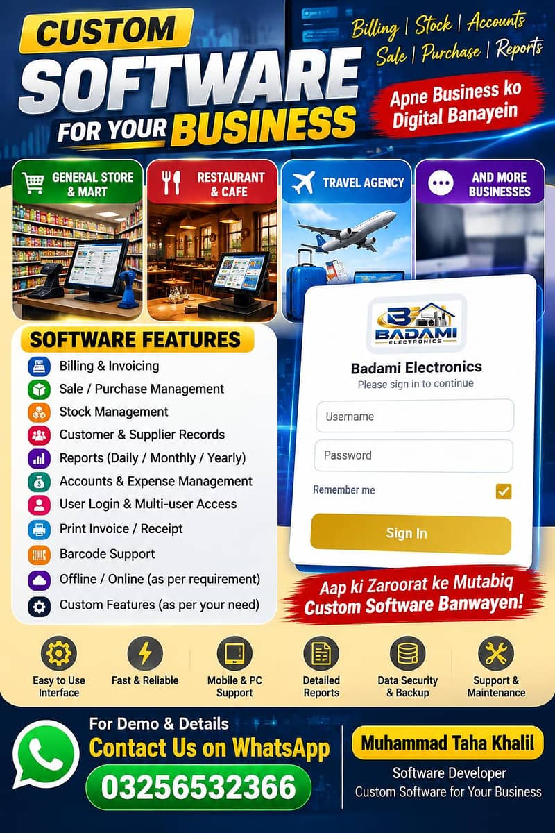 Custom invoice billing software. 0