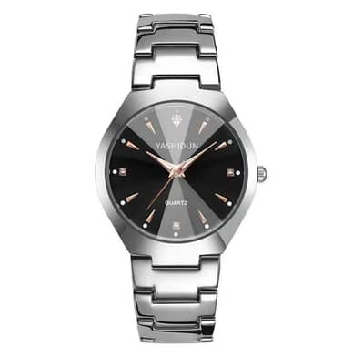 Yashidun Couple Watches Pair - Stainless Steel - Husband Wife Gift