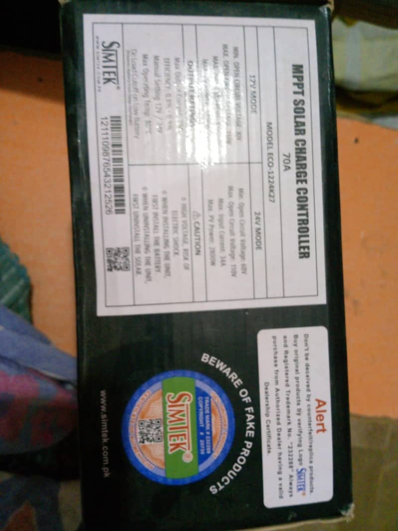 simtek MPP 70amp charge controller  DC King 3