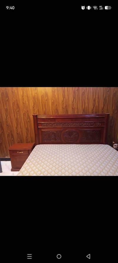 original handmade wooden bed