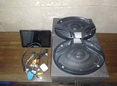 KENWOOD SPEAKERS WITH NAKAMICHI LCD WITH ANDROID ALL APPLICATIONS/KIT