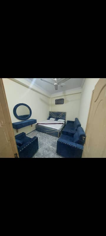 1bedroom sami furnished flat avaible for rent isb