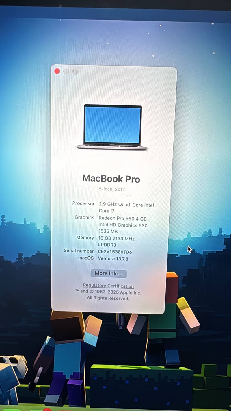 Mac book pro 2017 2