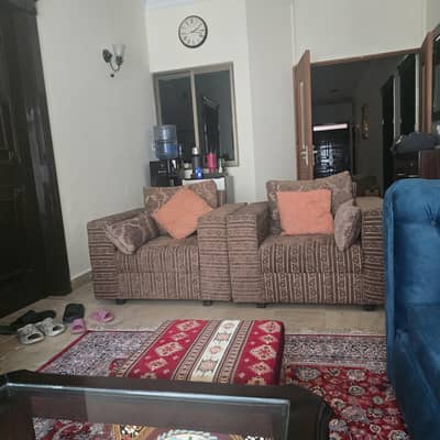 2 seater pure wood double cushioned sofas