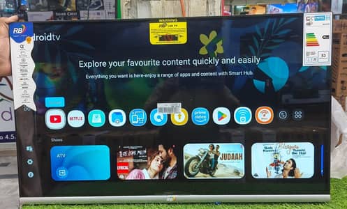 Samsung 32 inch smart WiFi android with 2 year warranty