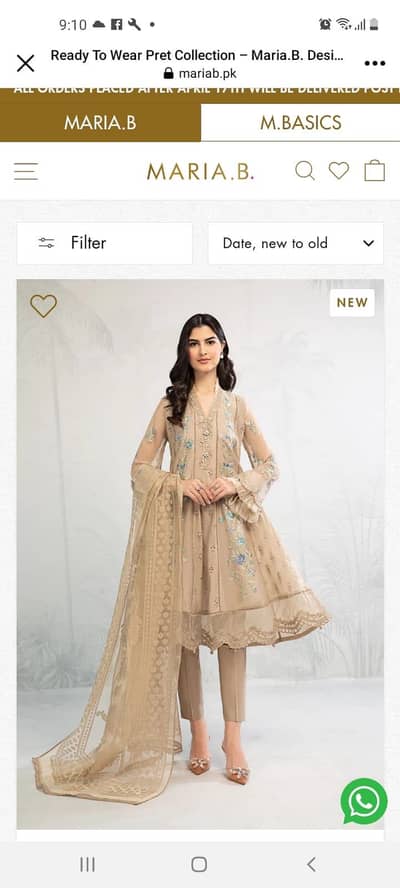 Elegant Eid dress, Embroidered lawn