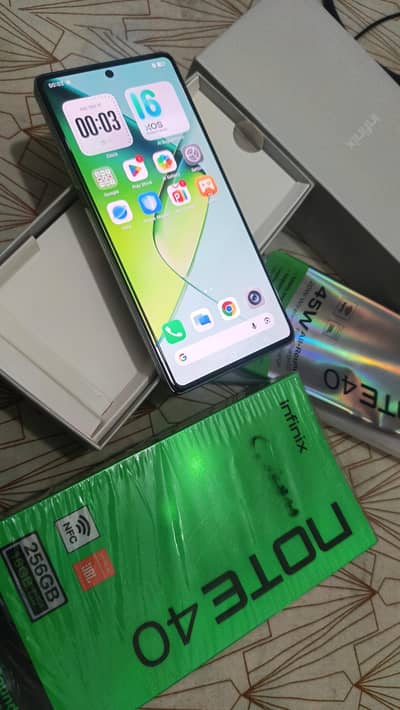 Infinix Note 40 with box changer 8.258