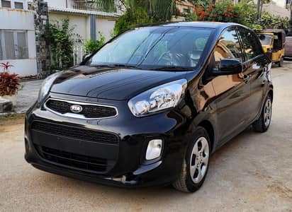 KIA Picanto Automatic model 2024 Original Black color