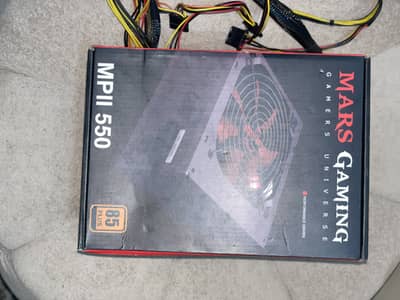 Mars Gaming 550W gaming psu 10/10 condition with box.