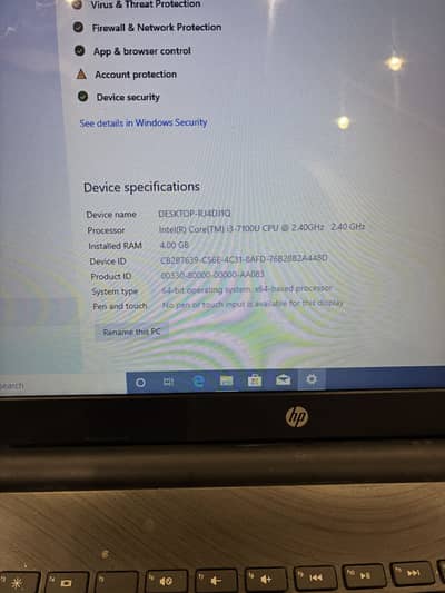 Hp laptop and samsung gaming monitor