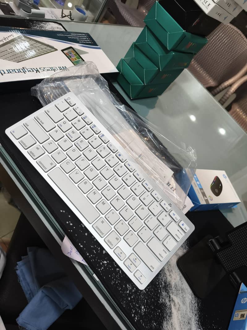 wireless flat keys Keyboard ( Bluetooth+Dongle ) 1