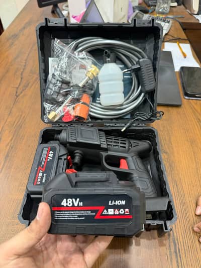 48V Cordless High Pressure Car Washer – Dual Battery, 5 Cell 1500mAh