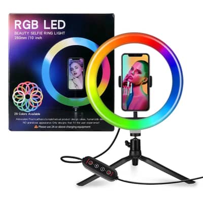 UNIQUE BRIGHT 10" RGB Ring Light