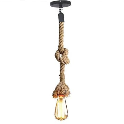 VINTAGE ROPE HANGING PENDANT LIGHT