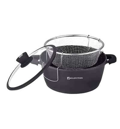 Muller Kitchen Deep Fryer with wire fry basket 26 Cm 5.5 Liter