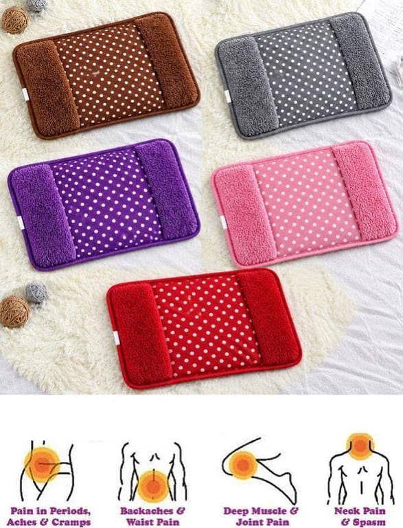 Rechargeable Electric Hot Water Bag with Soft Fleece Hand Warmer Pocket – Heating Pad for Backache, Period Cramps, Neck & Muscle Pain Relief
