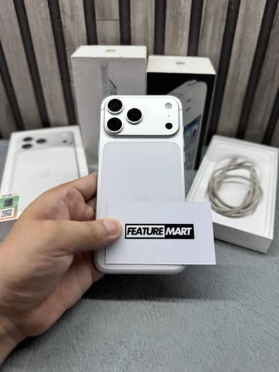 17 Pro Max | 256GB | 100% | PTA Approved | Silver | Apple iPhone