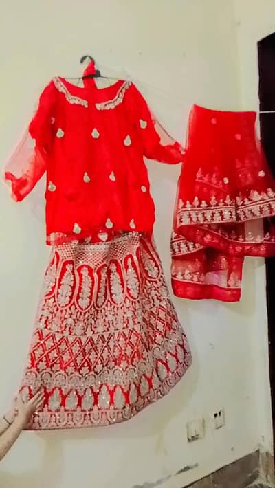 bridel indian langa Simple shirt heavy duppata