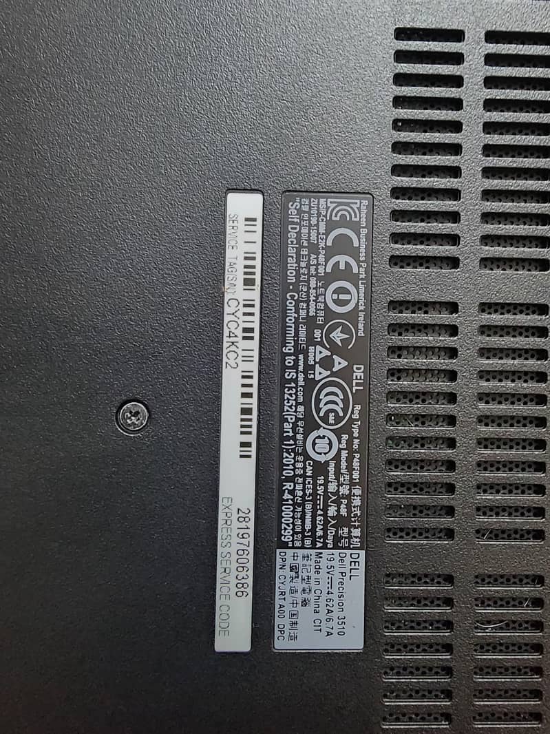 Dell precision 3510 4