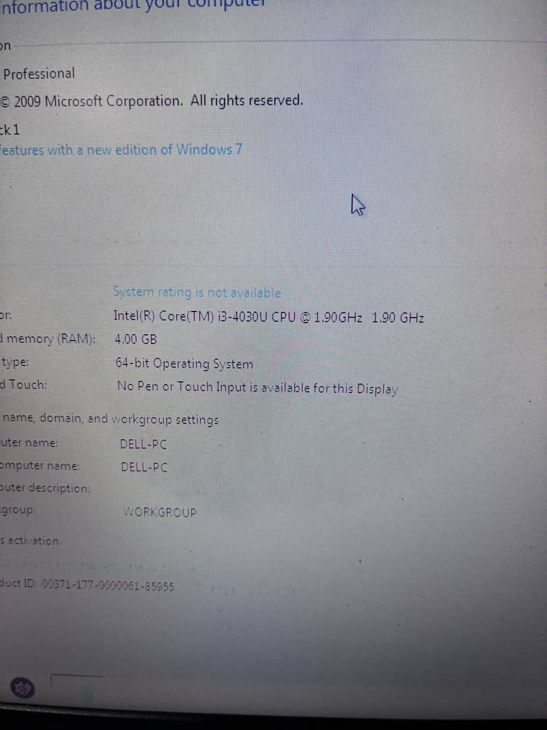 Dell core i3 4th generation 6