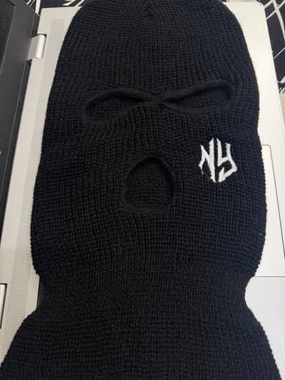 Black Knitted Balaclava Face Mask