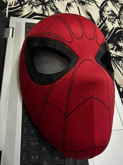 Red Spider-Man Costume Mask with Eye Covers
