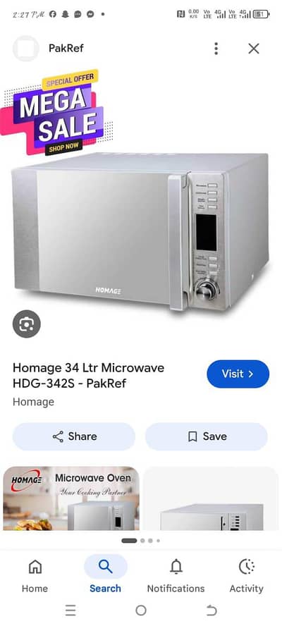 Homage Brand New Oven, unused new