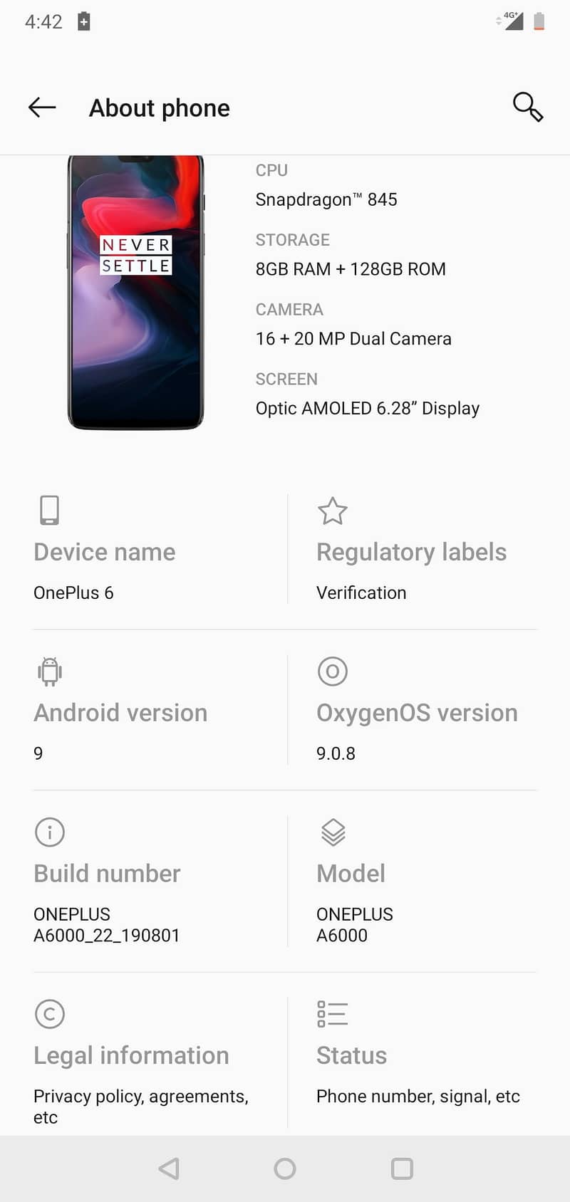 One Plus 6 7