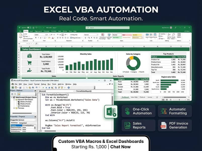 Excel & VBA Expert | Macros, Dashboards, Formulas, Data Entry 4