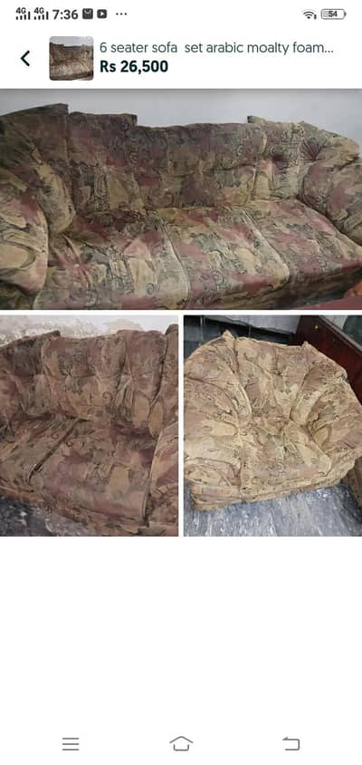 king size sofa set 6 seater very confartable and good rate