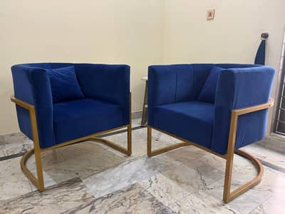 Modern Bedroom Chairs - pair