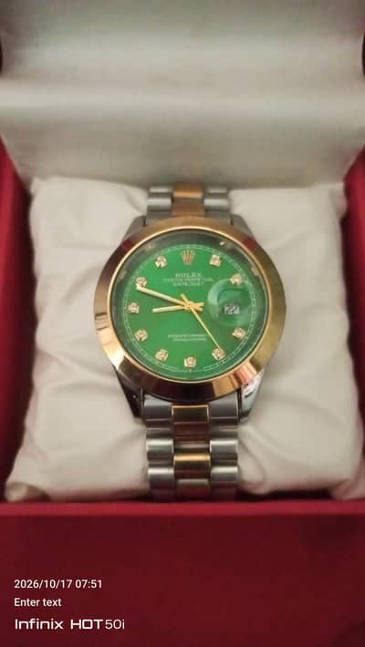 luxury green watch for sale